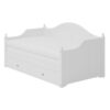 Twin Size Wood Daybed Extended Bed with Storage Drawers Wooden Sofa Bed for Living Room Guest Room, White