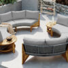 U_STYLE 6 - Person Outdoor Seating Group with Cushions and A Coffee Table(old sku:WY000379AAE)