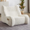 Bean Bag Chair for Adults with Armrests - Oversized Comfy Beanbag Lounge Lazy Floor Sofa Accent Chair for Living Room, Bedroom