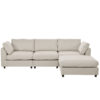 U_STYLE Upholstery Convertible Sectional Sofa, L Shaped Couch with Reversible Chaise