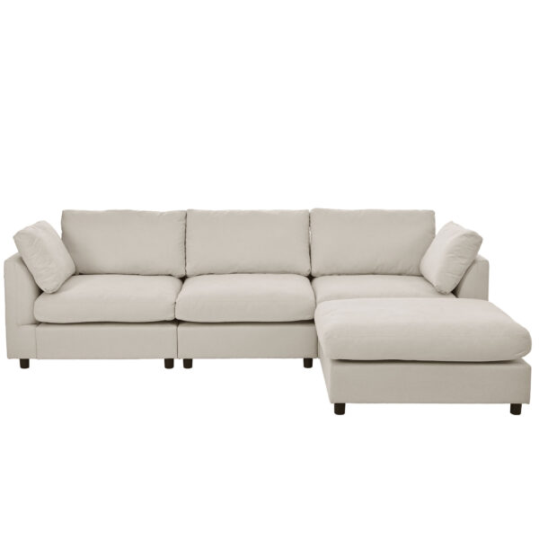 U_STYLE Upholstery Convertible Sectional Sofa, L Shaped Couch with Reversible Chaise