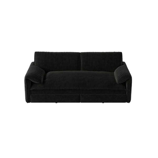 66" Queen Pull Out Sofa Bed, 3-in-1 Convertible Sleeper Sofa with Side Storage,Multi-Functional Velvet Loveseat Bed for Living Room,Bedroom,Apartment,Office.(Old Sku:W1885P154638/W1885P214784)