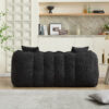 Soft beanbag chair with high resilience foam core for two people. The comfortable square recliner sofa is ideal for family members and friends engaged in games, reading, watching TV