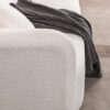 Luxury Modern Sofa Couch for Living Room, White Boucle Upholstered Cloud Couch for Apartment Home Office, 3 Seater