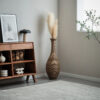 39-inch Tall Artificial Rattan Floor Vase in Elegant Beige - Statement Piece for Living Room Decor, Entryway, or Hallway - Versatile Home Accent for Dried or Silk Floral Arrangements