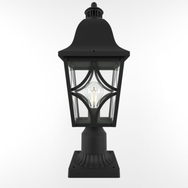 Outdoor Post Lights Lamp Post Light Fixture, Waterproof Aluminum Housing with Glass, Fence Post Deck Lighting for Garden, Patio, Pathway (2 pack)