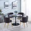 Modern GRAY dining chair(set of 2 ) with iron tube wood color legs, shorthair cushions and comfortable backrest, suitable for dining room, living room, cafe, simple structure.
