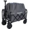 Expandable Dual-Layer Utility Wagon with 100% Extra Space - Grocery Cart for Camping, Shopping, Sports, Gardening, Fishing, Gray