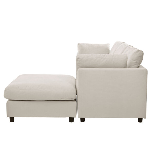 U_STYLE Upholstery Convertible Sectional Sofa, L Shaped Couch with Reversible Chaise