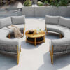 U_STYLE 6 - Person Outdoor Seating Group with Cushions and A Coffee Table(old sku:WY000379AAE)