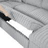 122 Inch Pull Out Couch, Rabbit plush Fabric Sofa Bed with USB Ports & Comfy Upholstered, Oversized U Shape Sectional Sleeper Sofa Bed with Storage Chaise, Grey