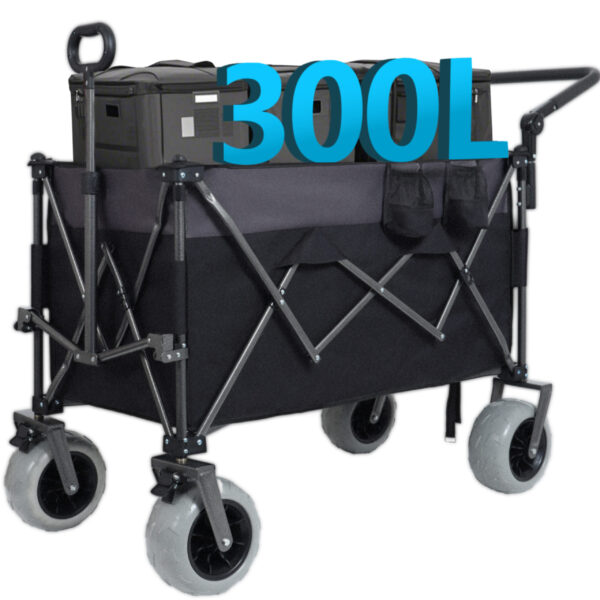 de0da1220f82434ca7c57b8164237acf_b86f36ae7ea0406ca6b891251e6e235f_478c2ea9b0ba83db0b265049289b1976-scaled Multi-Functional Push-Pull Folding Wagon Cart with Rotating Handle & 9"x4" Beach Tires for Camping & Beach –300L XL Heavy-Duty, Large Capacity for Transport, Groceries, and Outdoor Use