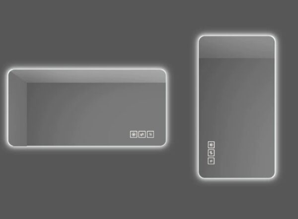 de8edac9abcd4910840d545875d8291f_70ad494296349e297f6720e06d80ee66 Wall mounted LED lighting mirror/bathroom mirror/full-length mirror/makeup mirror, three color lighting+dimming+IP44 waterproof+anti fog+touch switch 24 × 48 inches