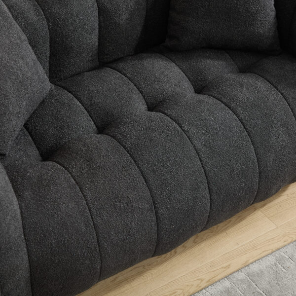 Soft beanbag chair with high resilience foam core for two people. The comfortable square recliner sofa is ideal for family members and friends engaged in games, reading, watching TV