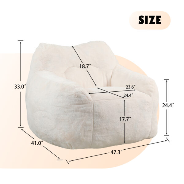 e158421e94fe442dbe62a25c6139e97b_57178fdb403a3e1c371336dc937a56a0 Bean Bag Chair, Bean Bag Sofa Chair with Armrests Stuffed High-Density Foam, Lazy Sofa Comfy Chairs BeanBag Chair for Adults in Living Room,Bedroom Reading