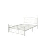 Full Size Unique Flower Sturdy System Metal Bed Frame with Headboard and Footboard