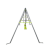 XNS081 lime green interesting swingset with  plastic safe swing set 440lbs for outdoor playground for age 3+ with face to face without tee