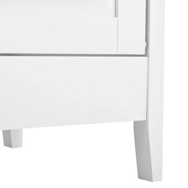 ZM White Dresser for Bedroom, 6 Drawer Dresser with Wide Drawer and Metal Handles, White Dresser, Wood Dressers & Chests of Drawers for Hallway, Entryway.