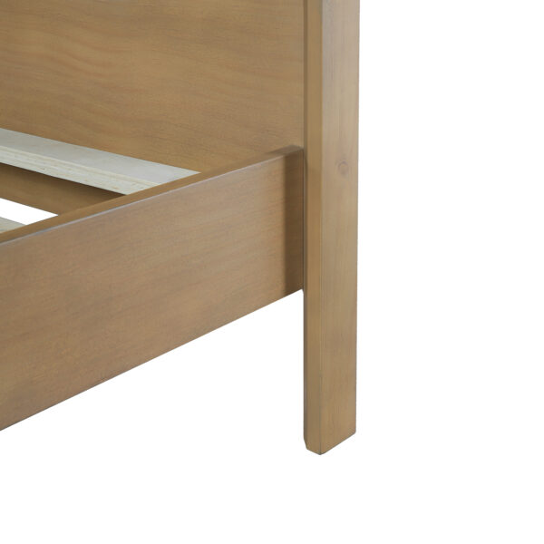 e90ae52b569240a492cbb91b6b8475f2_b4c82756efde9bea6749c81b393615fc PINE SOLID WOOD KING SIZE BED, SOLID AND STABLE, NO BOX SPRING NEEDED, RUSTIC YELLOW COLOR