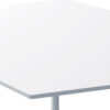 31.50"Modern Octagonal Coffee Table with MDF Table Top,Metal Base, for Dining Room, Kitchen, Living Room,White