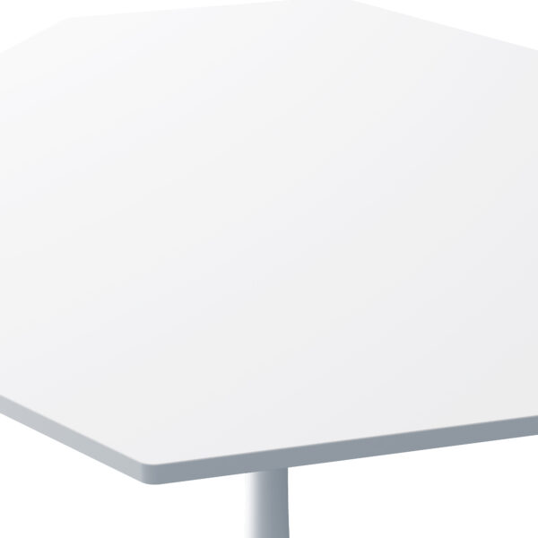 ea6e6d7249ff46daa10a98b525988699_20231019_ca50ab79d15bdd90066f8d79846fc793 31.50"Modern Octagonal Coffee Table with MDF Table Top,Metal Base, for Dining Room, Kitchen, Living Room,White