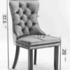 A&A Furniture,Nikki Collection Modern, High-end Tufted Solid Wood Contemporary Velvet Upholstered Dining Chair with Golden Stainless Steel Plating Legs,Nailhead Trim,Set of 2,Beige and Gold, SW1601BG
