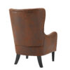 Mirod Hi-back Vintage Distressed Lounge Chair with Ottoman,Classic Tufted Design & Nailhead Trim for Living Room, Study, Bedroom