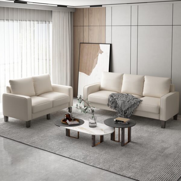 f07877986c6441dfaaf8b6f88e70ac1d_20220506_9494508f8b5ecf00b2bb586f0c4cac98 Modern Living Room Furniture Sofa in Beige Fabric 2+3