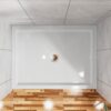 Goodyo 32"x48" Shower Base 3.5" Height Anti-slip Acrylic Center Drain Single Threshold Shower Base in White