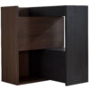 32.5''-58.8'' Extendable & Rotating Cabinet with 1 Drawer, 90-Degree Corner Cabinet, Multifuctional Storage Combination Cabinet for Living Room, Hallway, Entryway, Black & Walnut