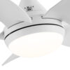 30 In Intergrated LED Ceiling Fan Lighting with White ABS Blade