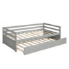 Daybed with Trundle Frame Set, Twin Size, Gray(New SKU:WF283064AAE)