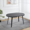 Extendable table,DINING TABLE,OFFICE TABLE,COFFEE TABLE,metal leg,MDF top,100/140/180x100x75cm,BLACK  COLOR